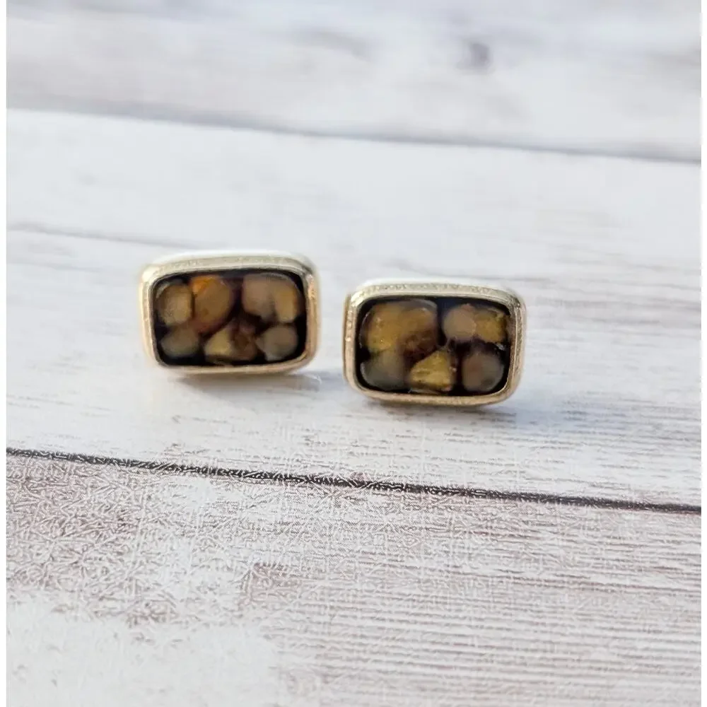 Vintage Earrings for Pierced Ears Signed KC Unusual